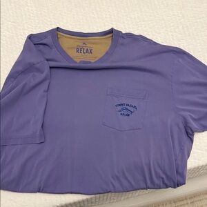 Tommy Bahama Lavender Relax Tee shirt. “Bali” Pima cotton xxl.